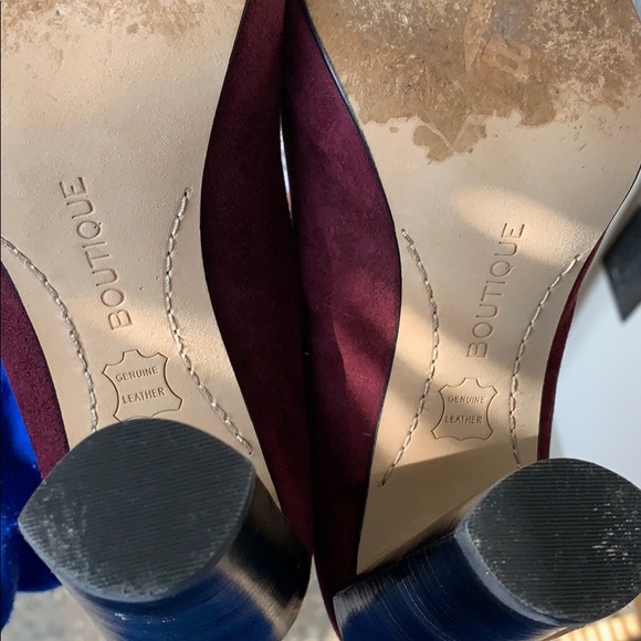 Boutique 9 BTGINGA Women’s Plum Suede High Heels, Size 6.5 - Picture 6 of 8